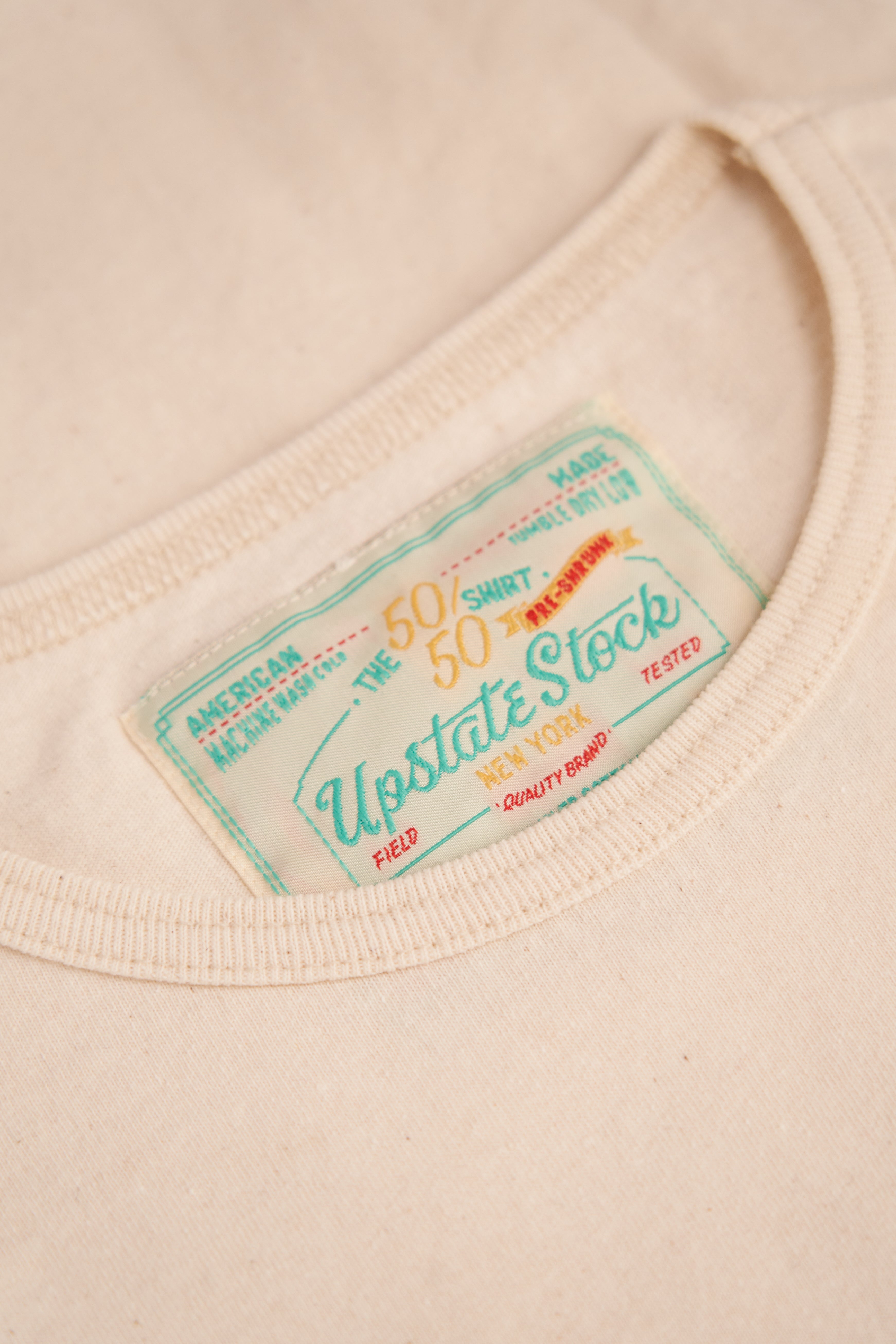 The 50/50 Shirt - CLASSIC TEE - Natural Scour