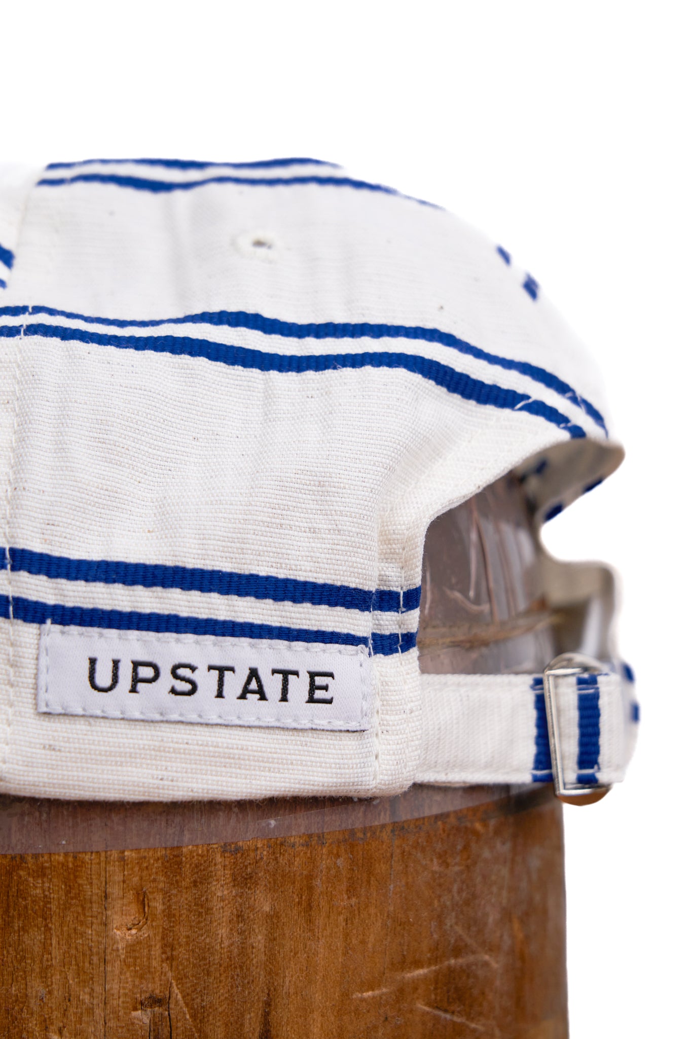 6-Panel Cap - Japanese Linen - BALLPARK NAVY STRIPE – UPSTATE STOCK