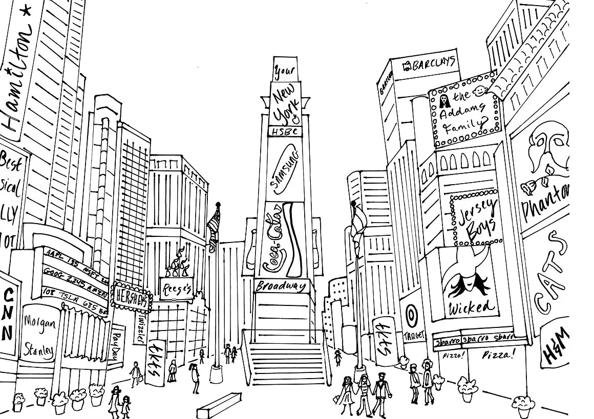 Color Our Town Coloring Books - New York City