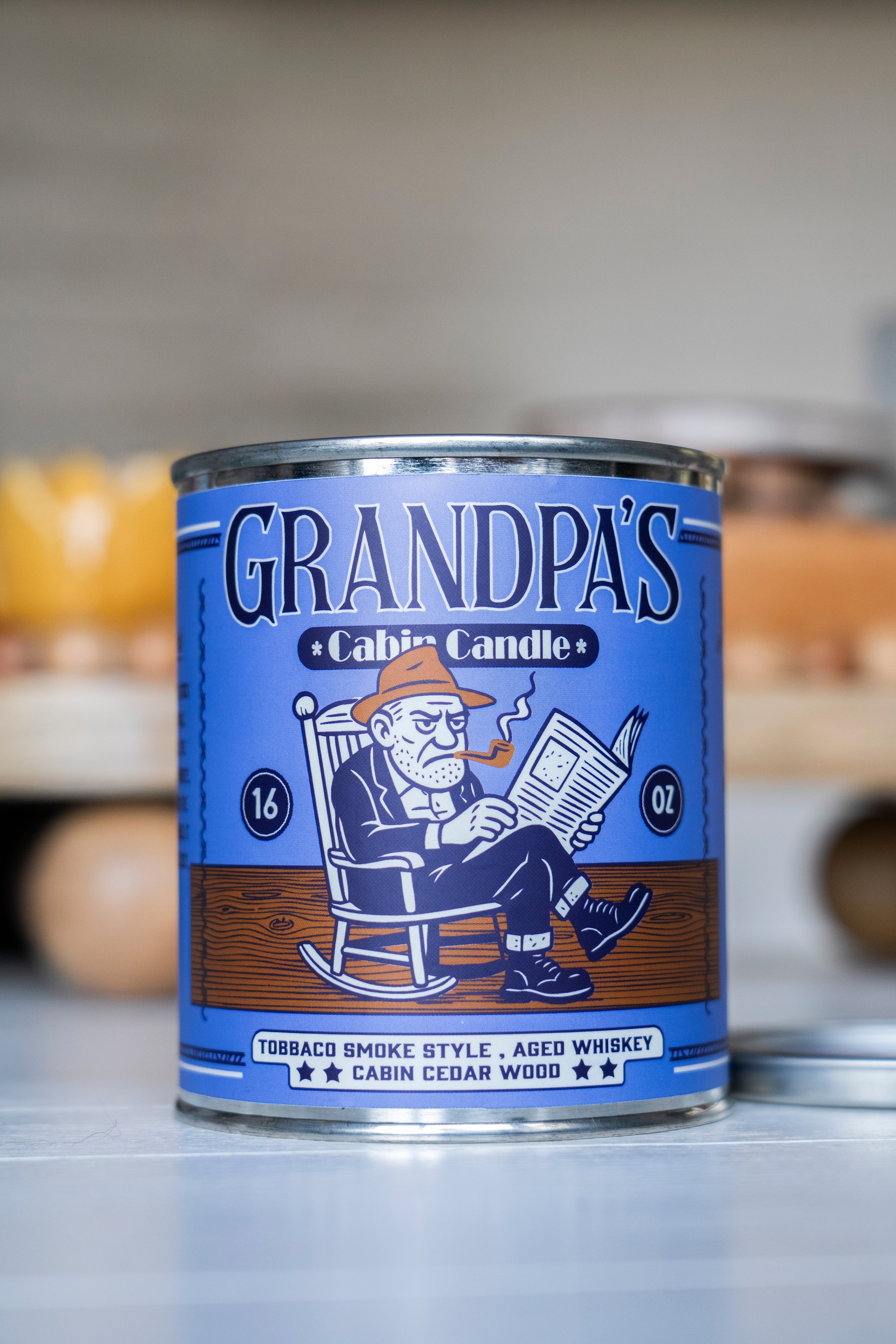 Grandpa's Cabin Paint Can Coconut Wax Candle