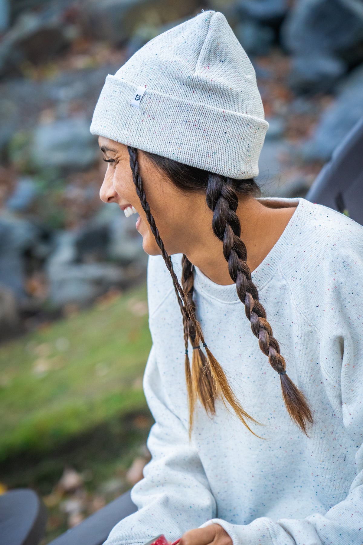 Amagansett Beach Upcycled Terry Super Fine Cotton Sweater - Confetti