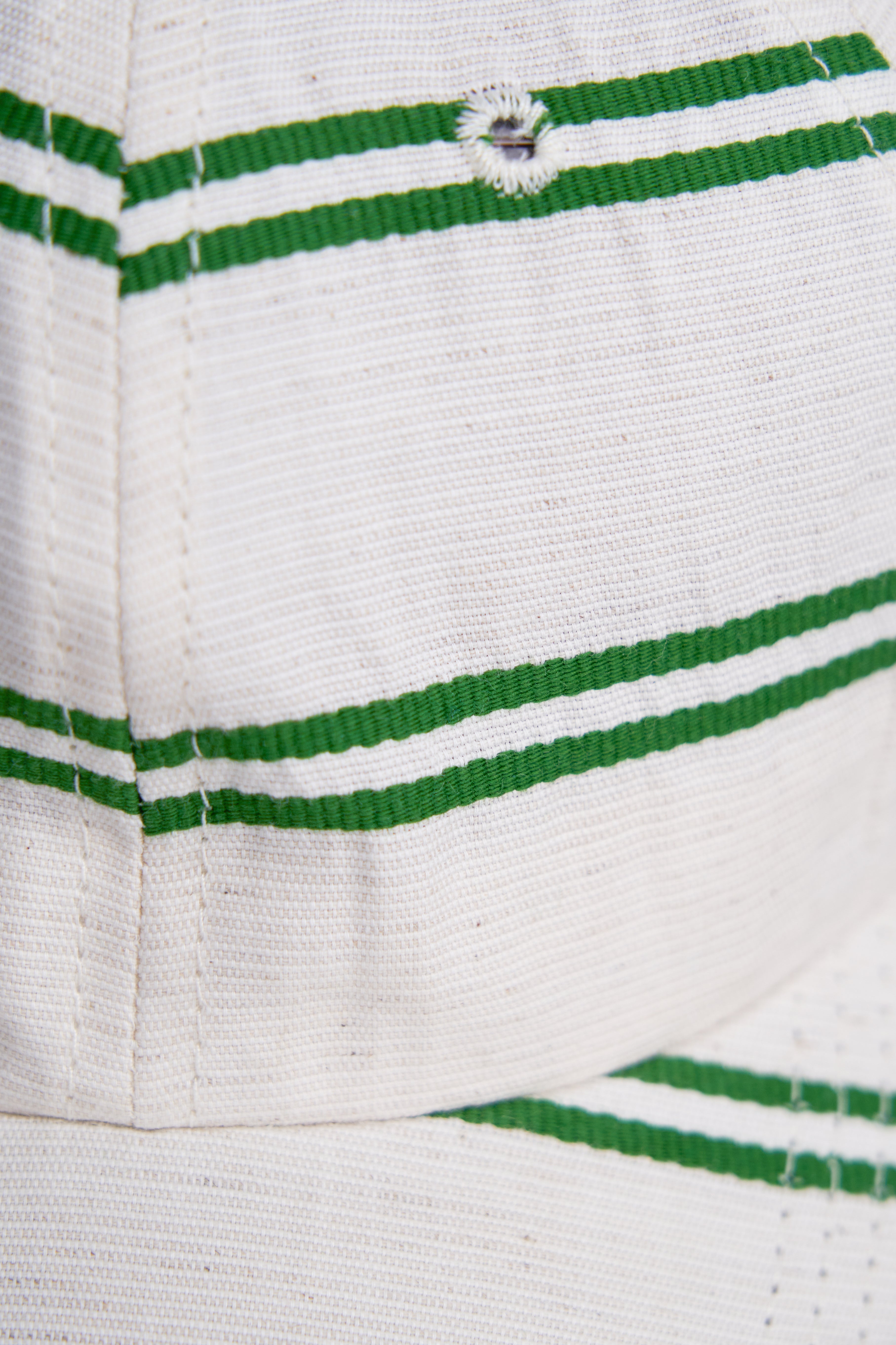 LOWCLASSIC STRIPE PIQUE CAP トップス　完売 6-Panel Cap - Japanese Linen - BALLPARK GREEN STRIPE – UPSTATE STOCK