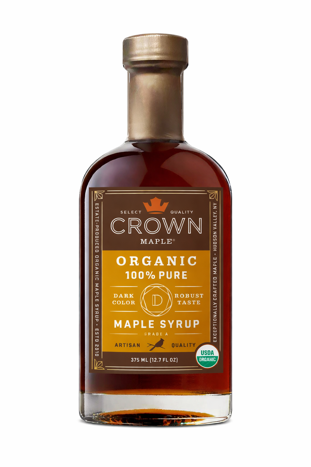 Crown Maple - Organic 100% Pure Dark & Robust Maple Syrup 375ML