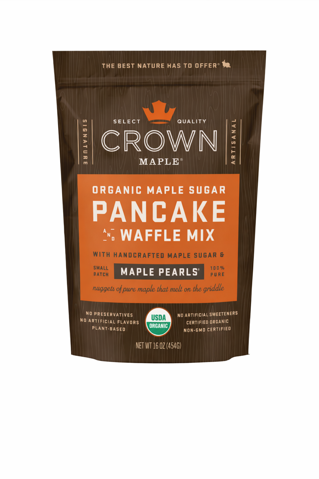 Crown Maple - Organic Maple Sugar Pancake and Waffle Mix with Maple Pearls