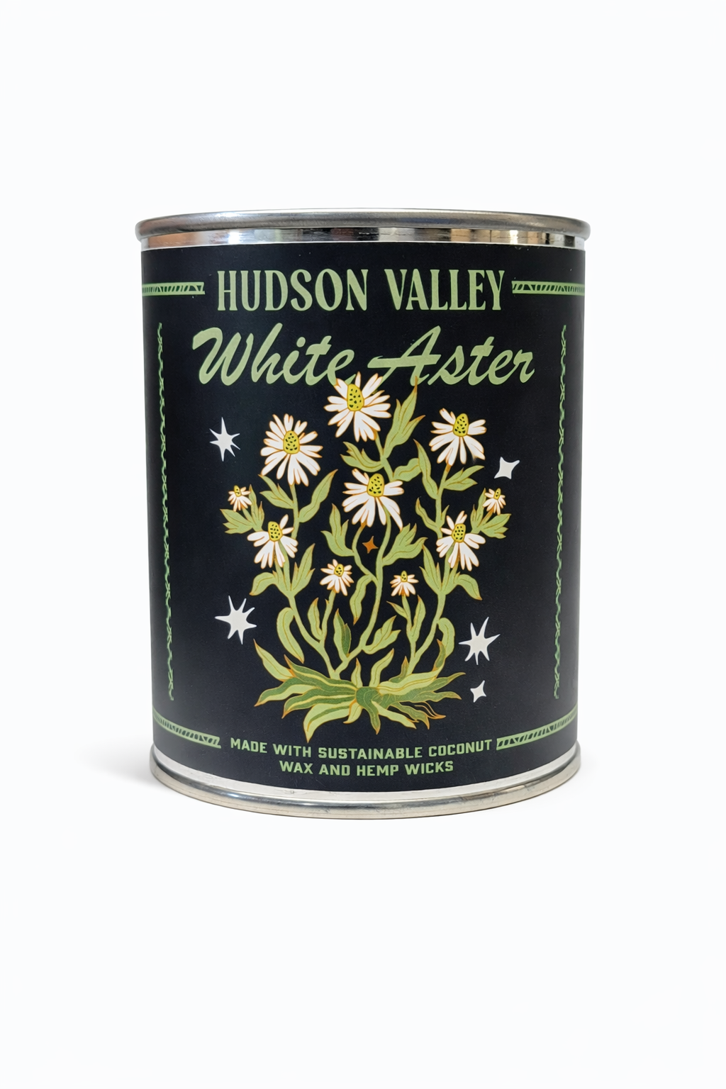 Hudson Valley White Aster Paint Can Coconut Wax Candle