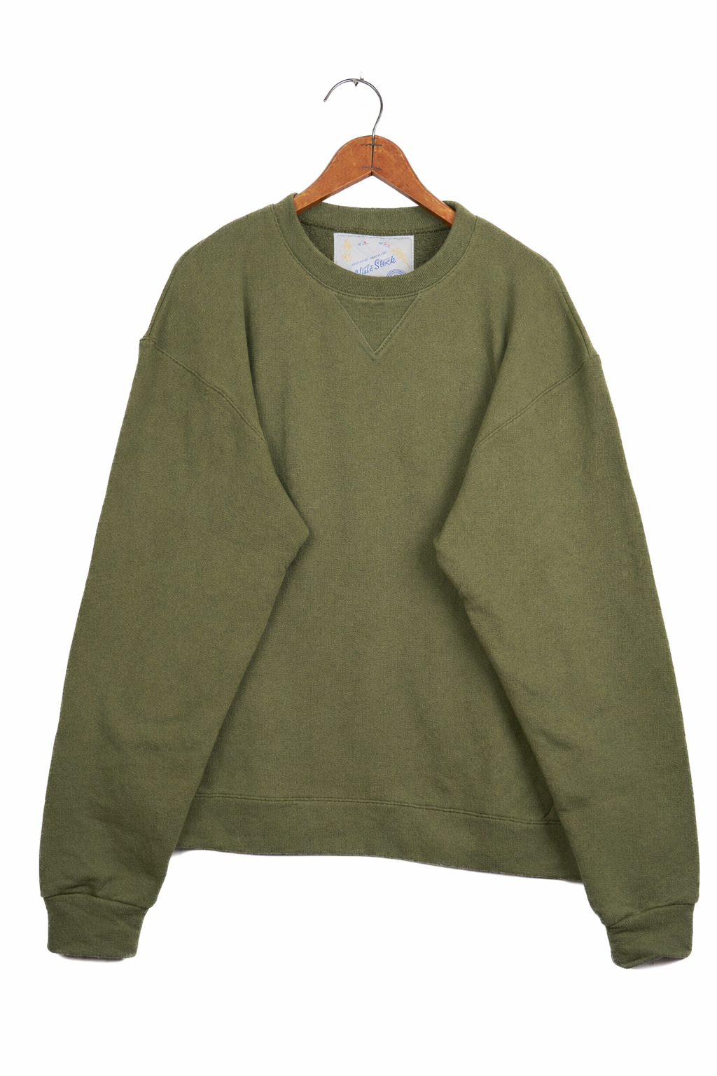 The Cragsmoor Upcycled Cotton Lightweight Terry Sweater - Thicket Green