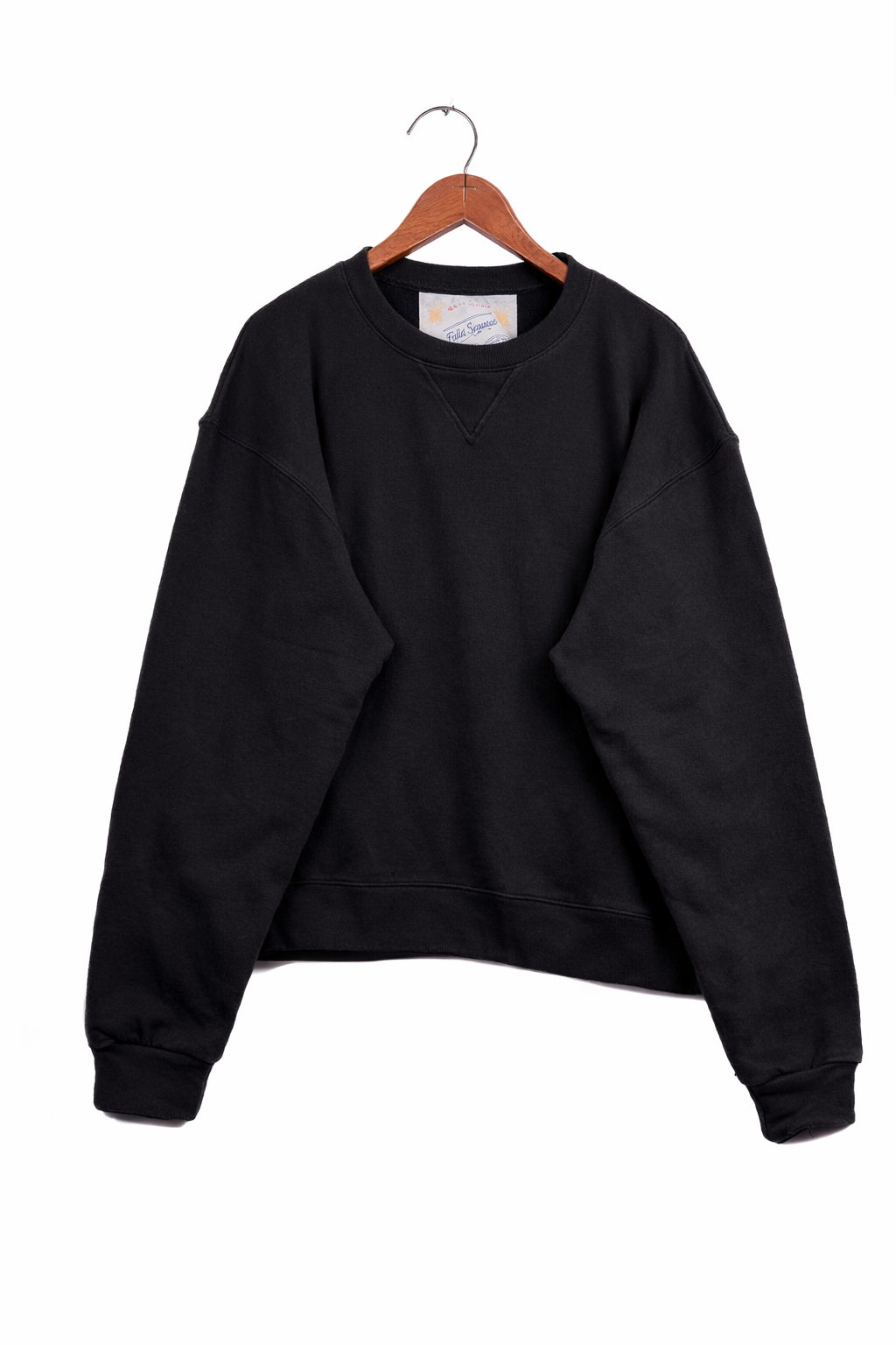 The Cragsmoor Upcycled Cotton Lightweight Terry Sweater - Black