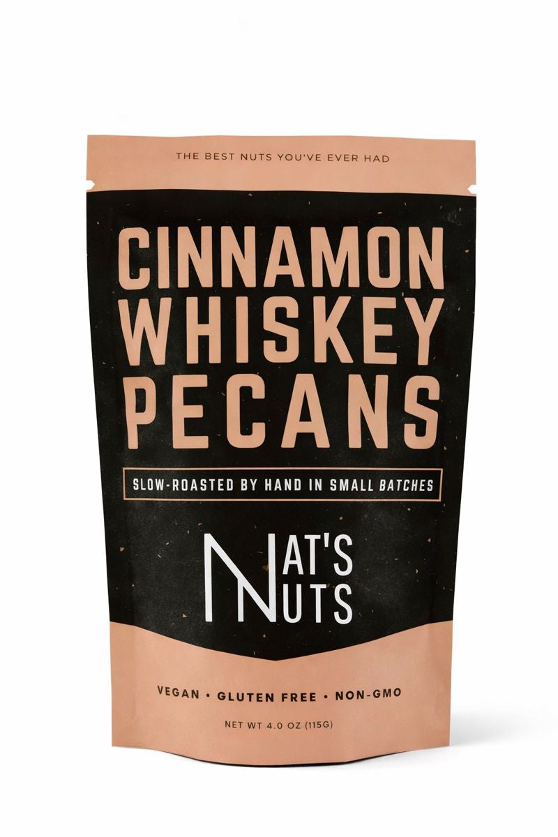 Nat's Nuts - CINNAMON WHISKEY PECANS