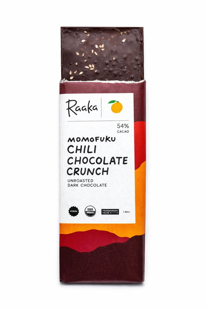 Raaka Chocolate - Momofuku Chili Chocolate Crunch
