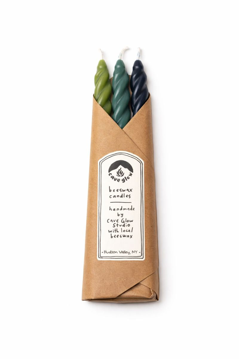 Cave Glow Studio - Beeswax Spiral Candle - DUSK SET