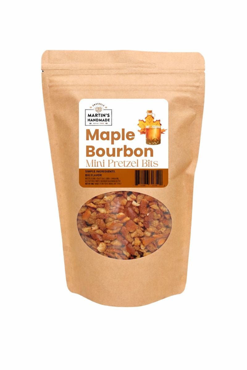 Martin's Handmade Pretzel - Flavored Pretzel Bits 8oz - MAPLE BOURBON