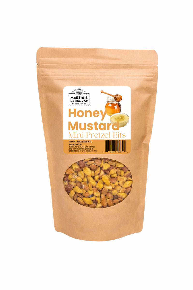 Martin's Handmade Pretzel - Flavored Pretzel Bits 8oz - HONEY MUSTARD