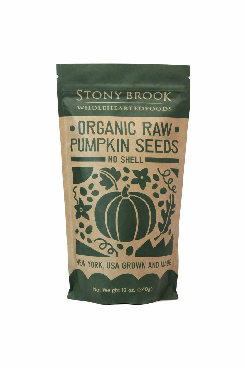 Stony Brook Wholehearted Foods - Raw pumpkin seeds, organic & US grown, 12 oz