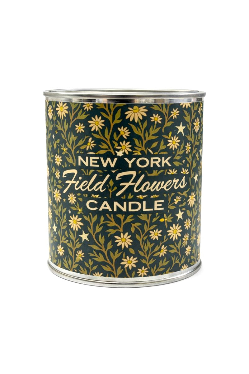 Field Flowers Paint Can Coconut Wax Candle