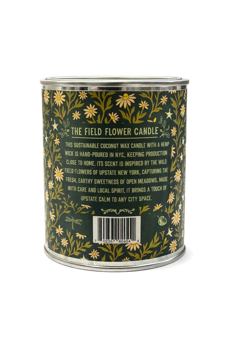 Field Flowers Paint Can Coconut Wax Candle