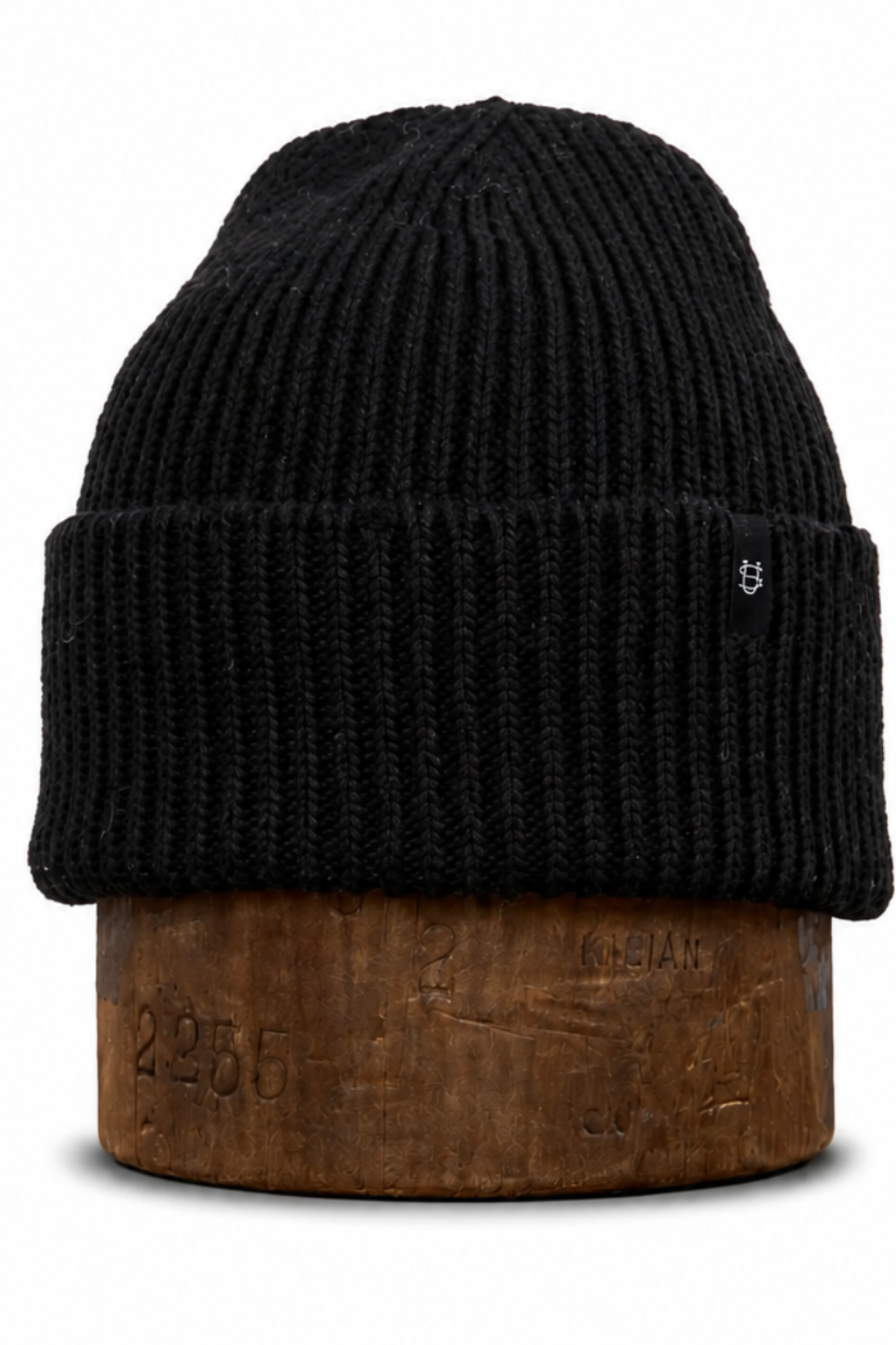 Black Merino Wool and Recycled RPET "In The City" Beanie