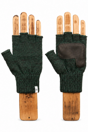 Hunter Melange Fingerless Glove with Black Palm