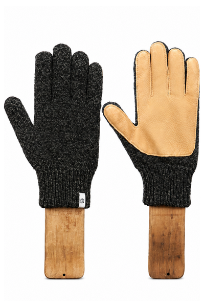 Black Melange with Natural Deerskin Full Glove – UPSTATE STOCK