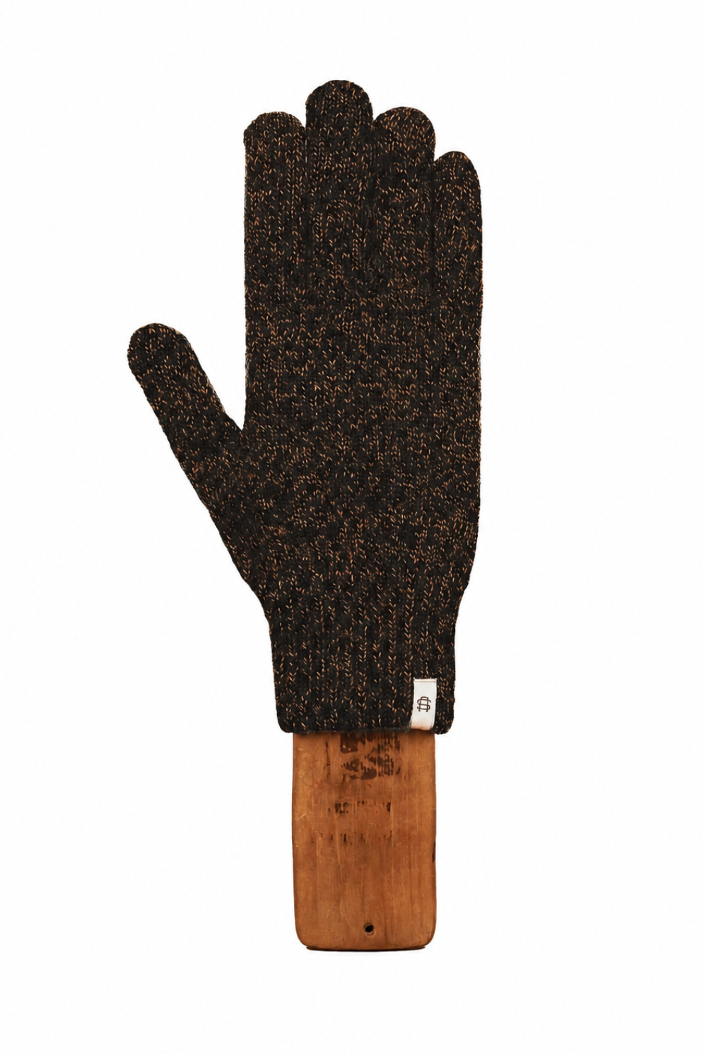 Rust Melange Ragg Wool Full Glove