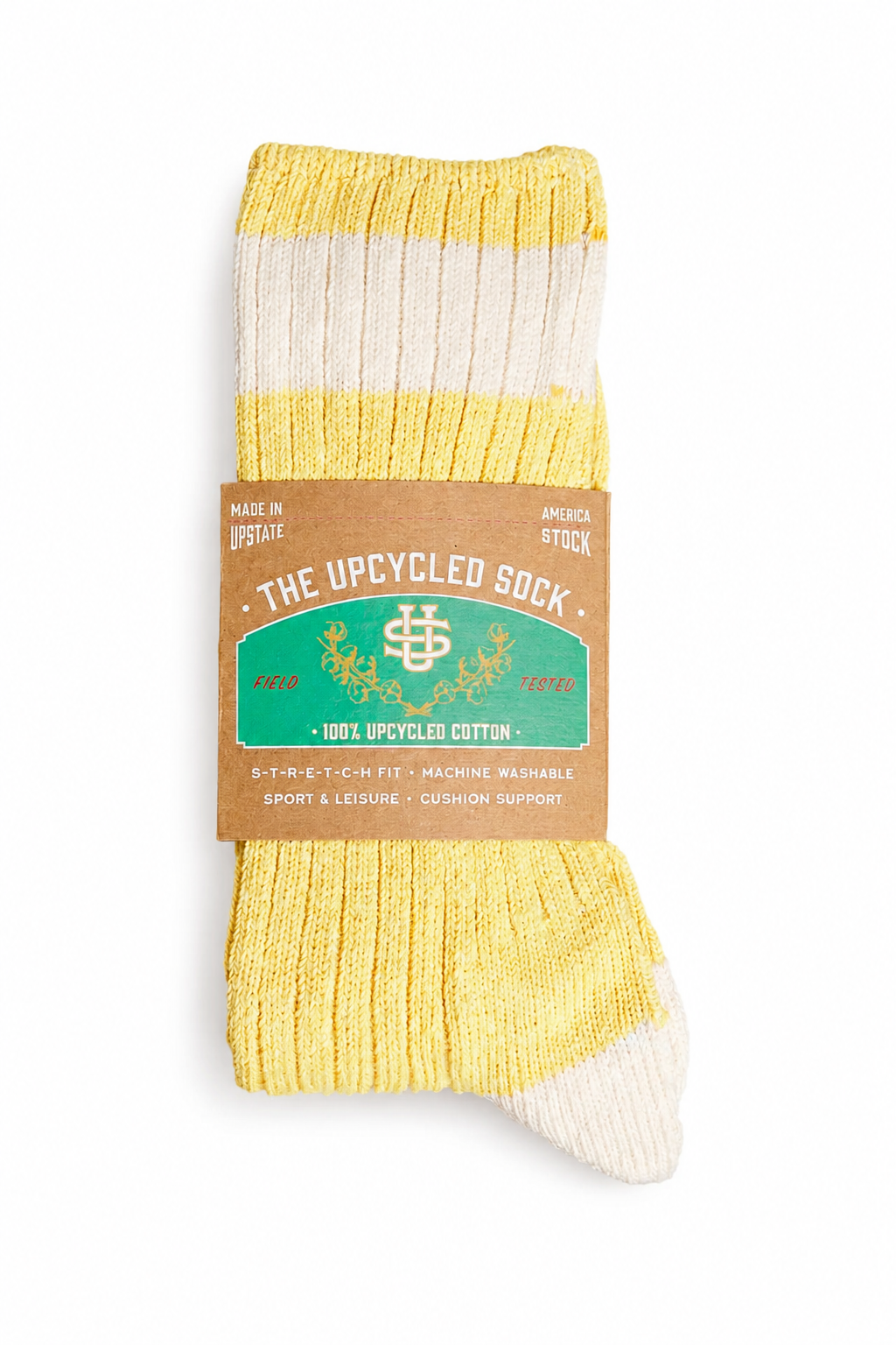 NEW The Upcycled Sock - Yellow Thistle