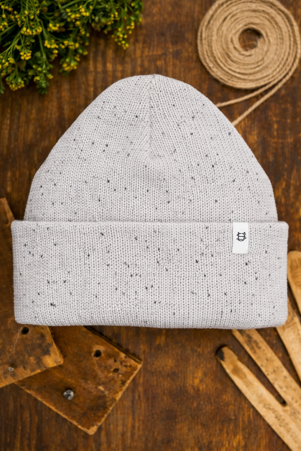 Salt & Pepper Easy Fit Upcycled Cotton Beanie - S/M and L/XL