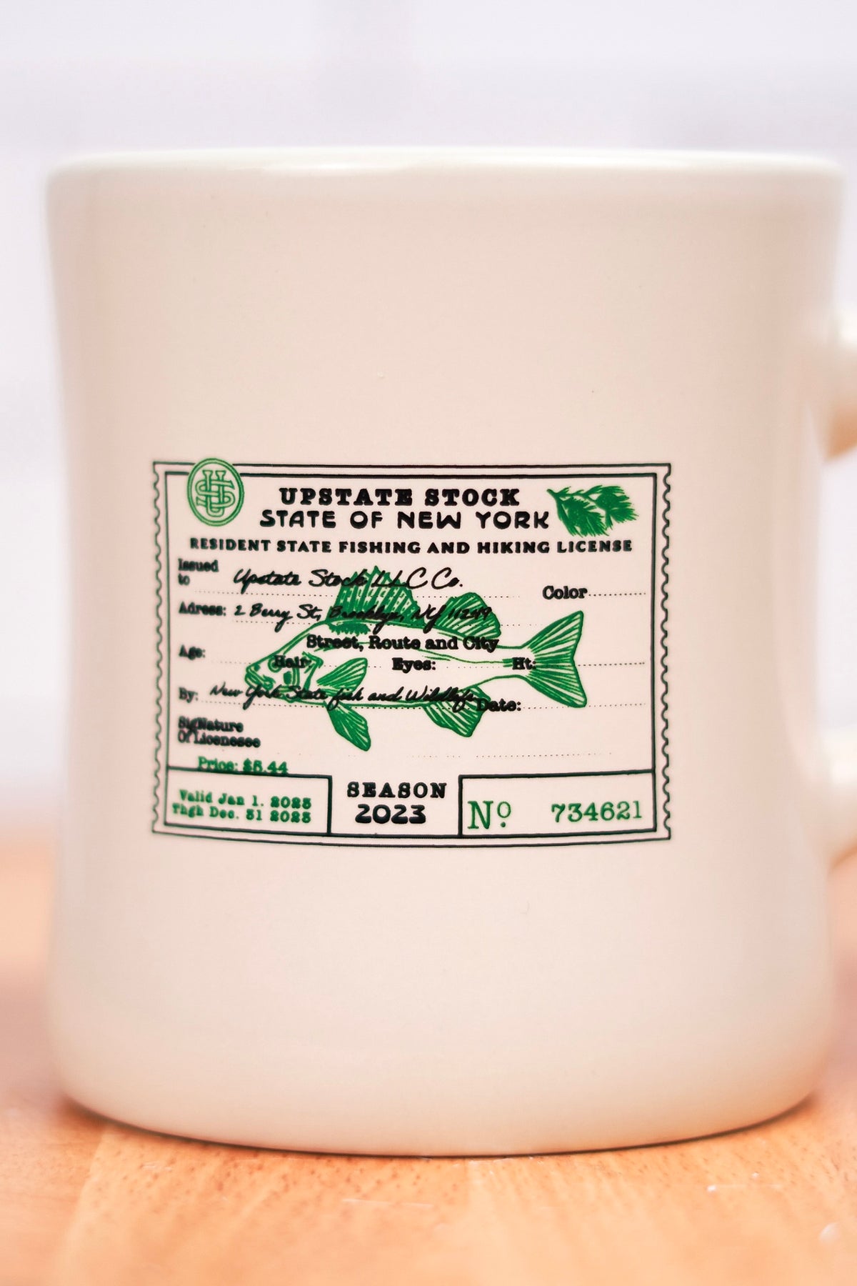 Upstate Stock x Created.co 12oz Classic Diner Mug - Gone Fishin’