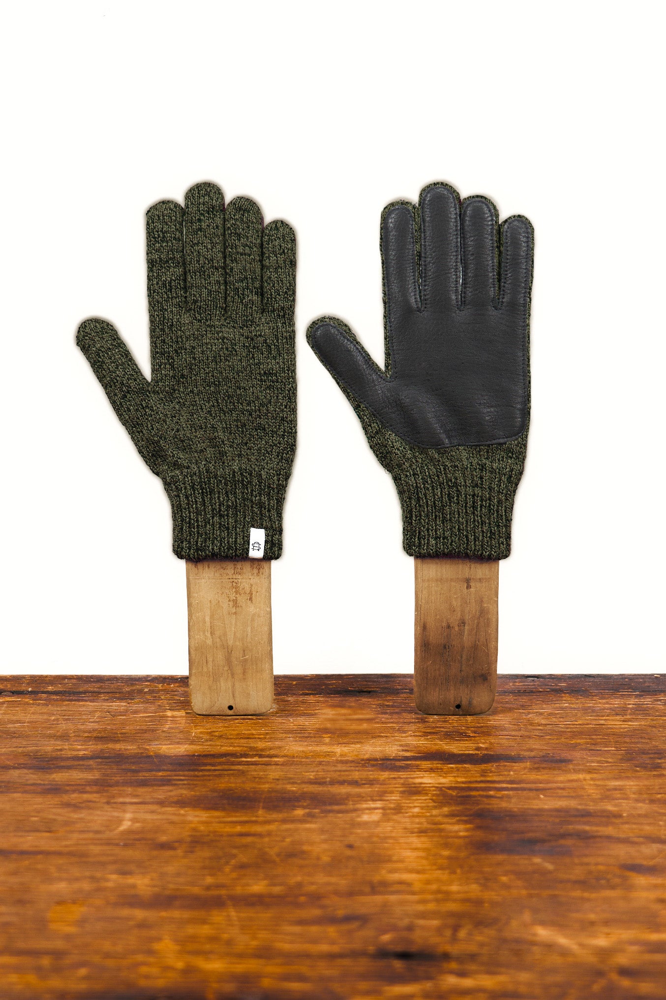Dark Melange Deerskin Full Glove