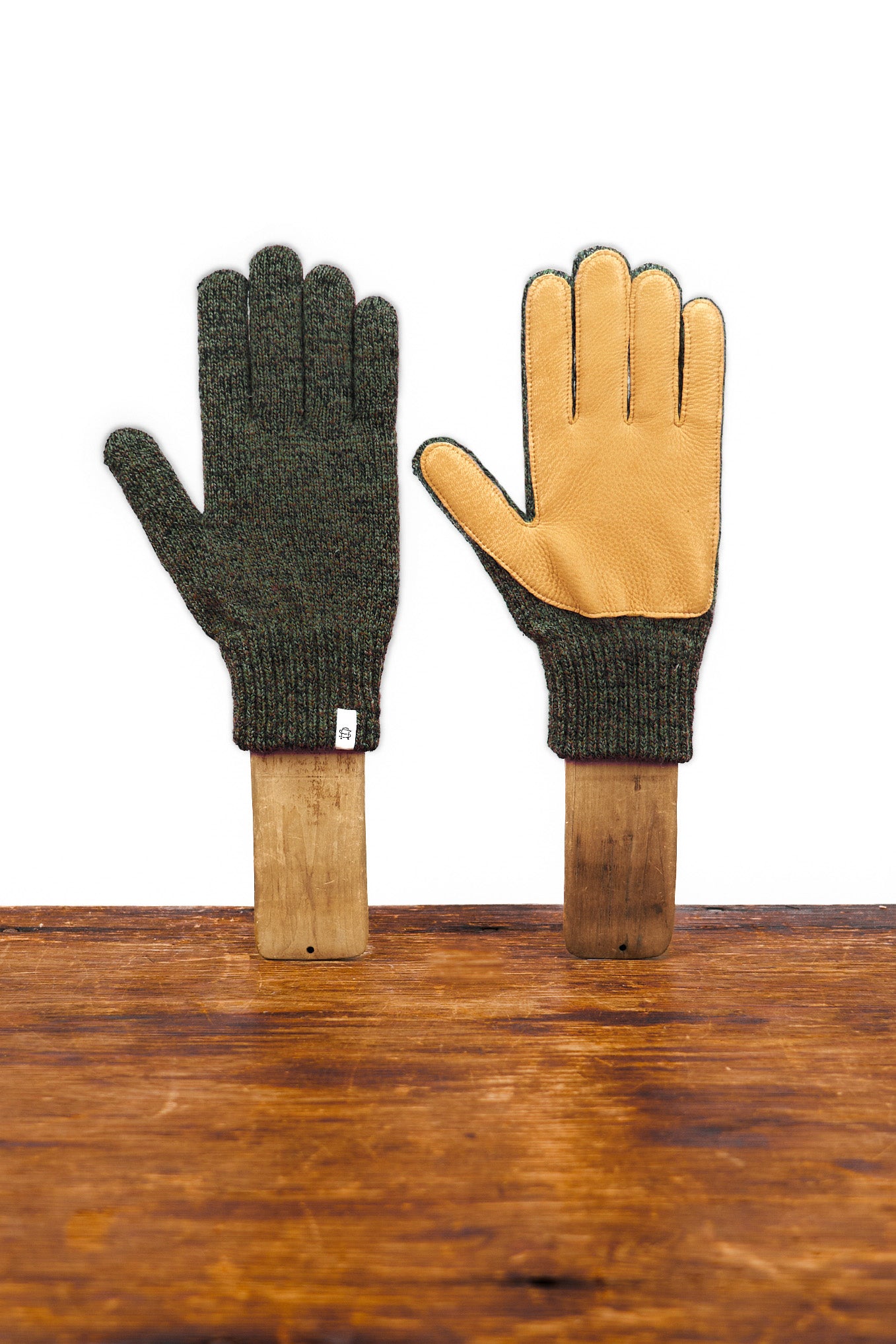 Dark Melange Deerskin Full Glove