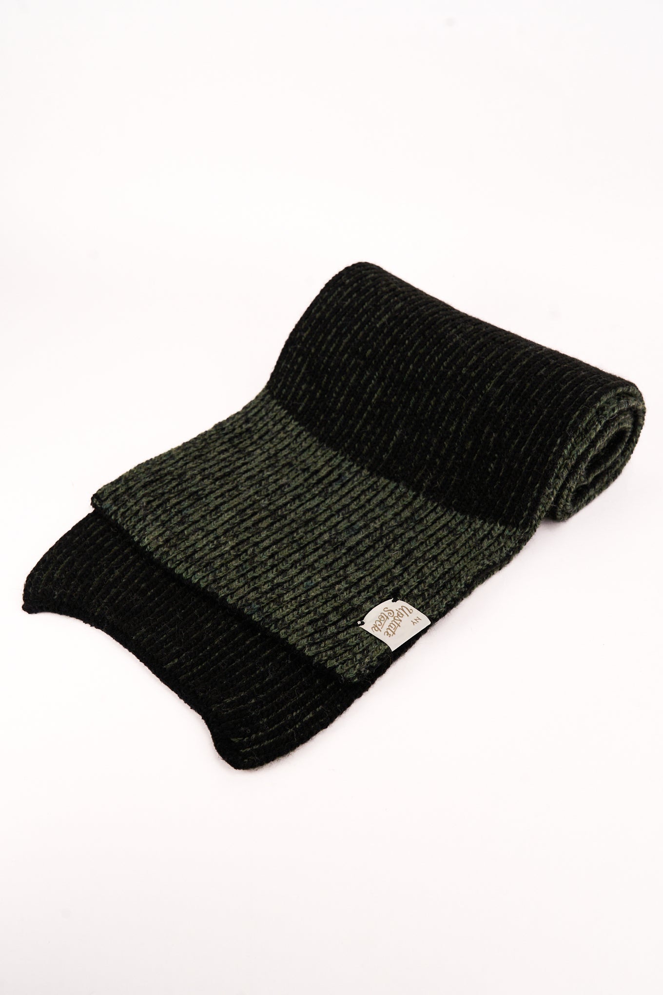 Dark Melange Ragg Wool Scarf