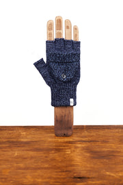 Denim Melange Convertible Fingerless 'Glomitt'