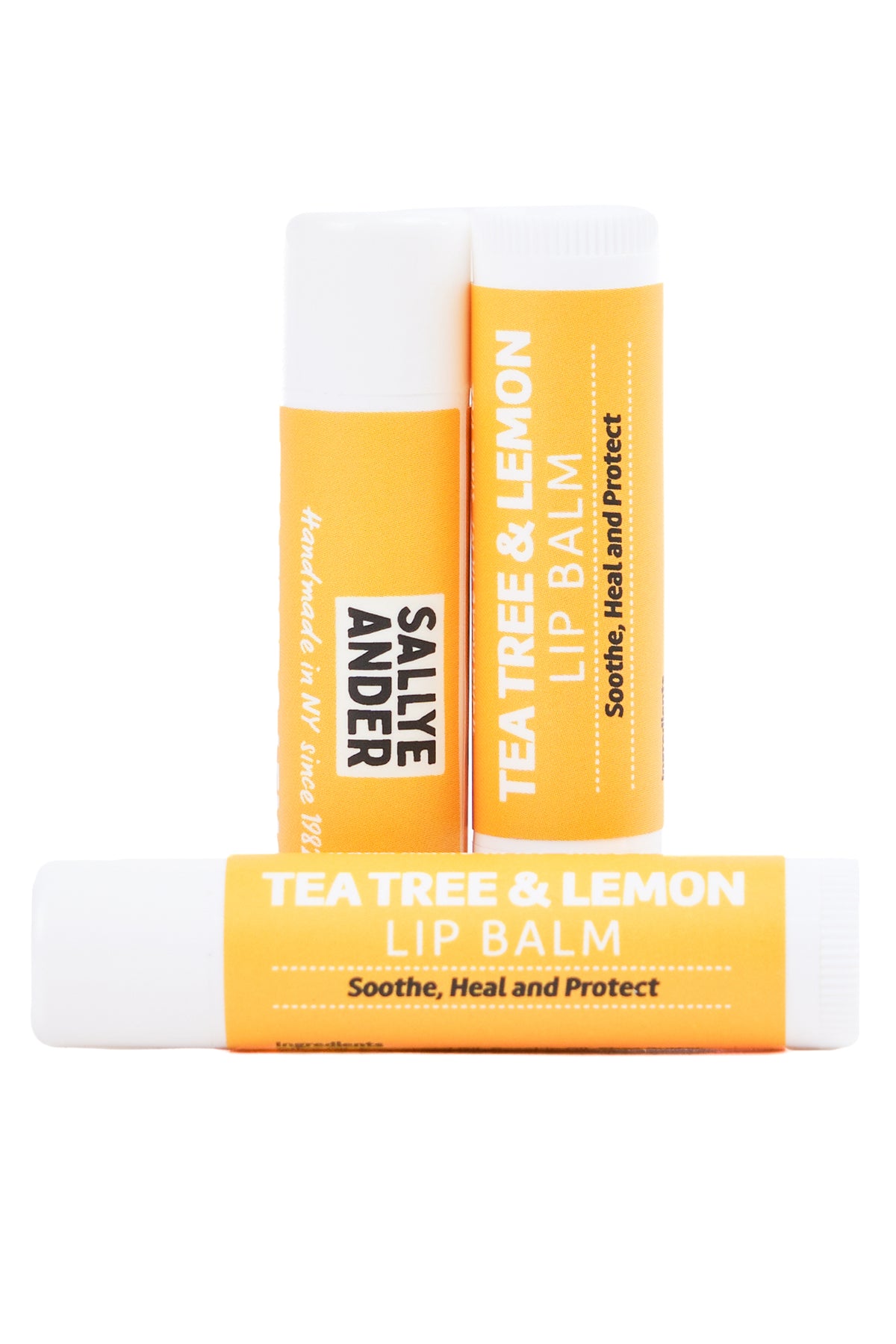 Sallyeander Soaps - NY Made Tea Tree & Lemon Lip balm – UPSTATE STOCK