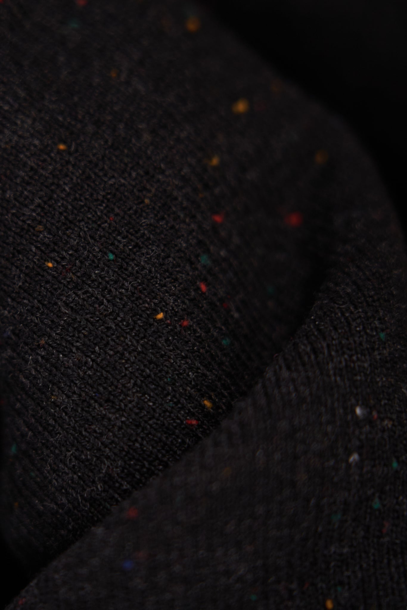 Amagansett Beach Upcycled Terry Super Fine Cotton Sweater - Blackout