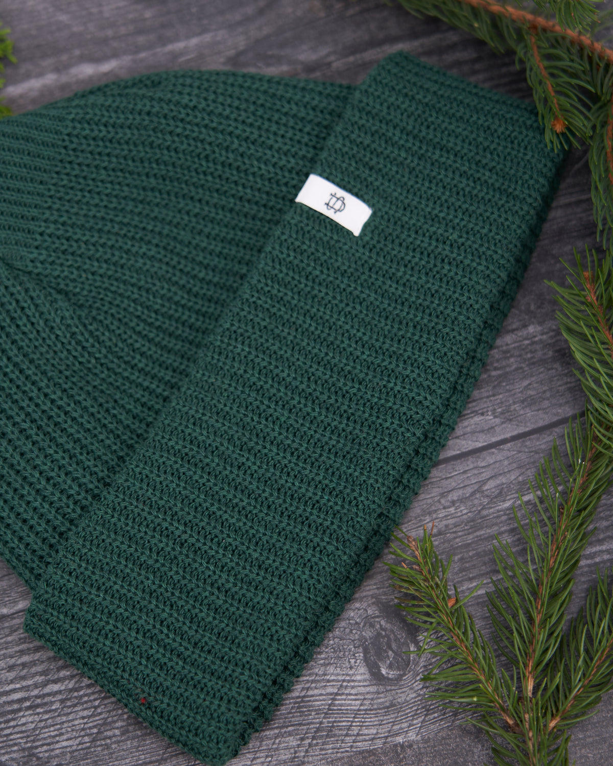 NEW Adirondack Green Upcycled Cotton Watchcap