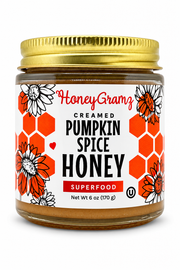 HoneyGramz - Organic Pumpkin Spice Creamed Honey 6oz