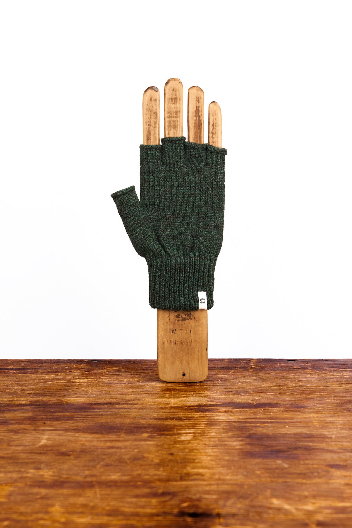 Hunter Melange Fingerless Ragg Wool Gloves