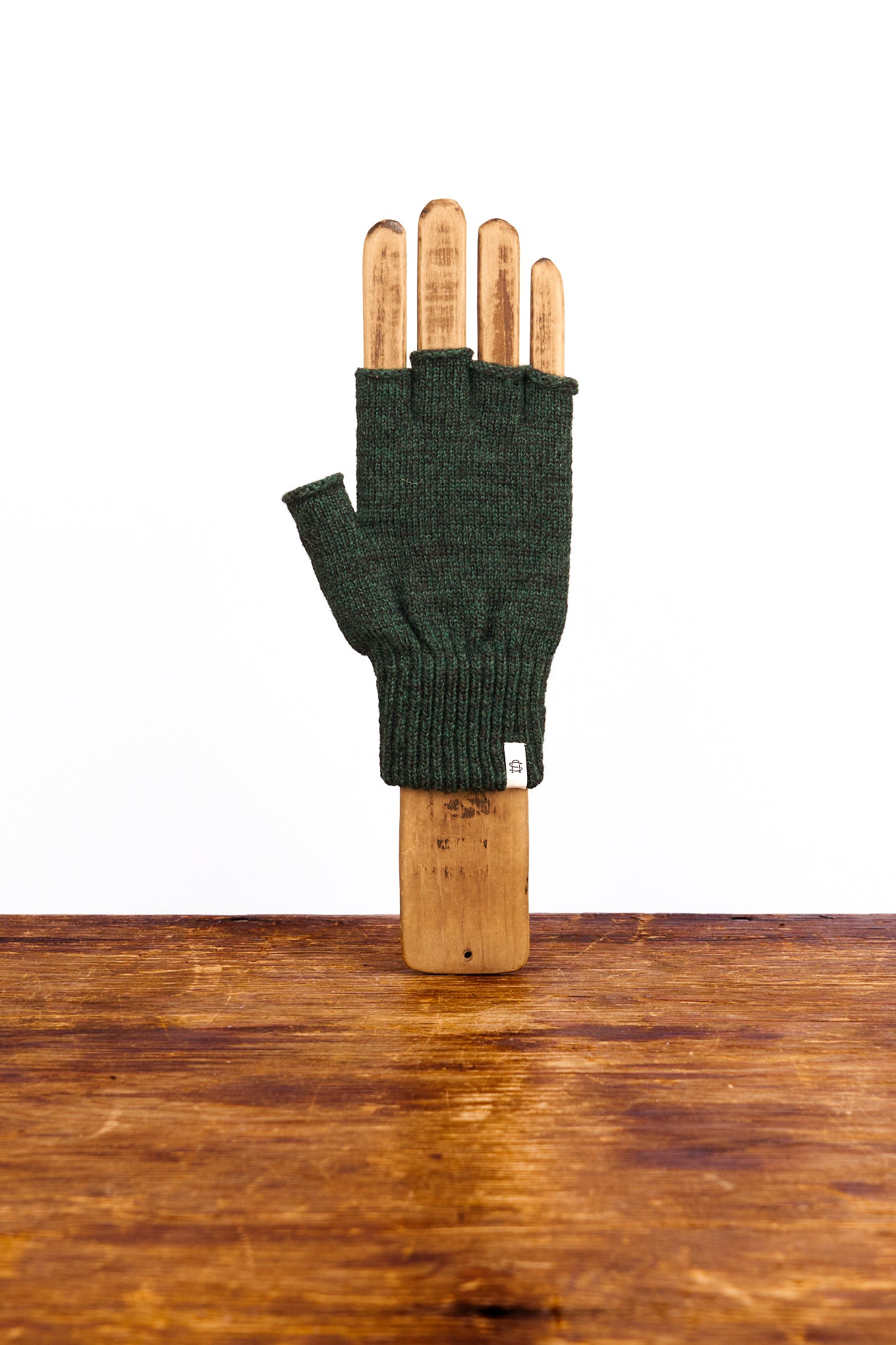 Hunter Melange Fingerless Ragg Wool Gloves