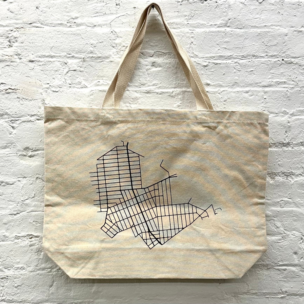 Large Tote Bag - GREENPOINT MAP