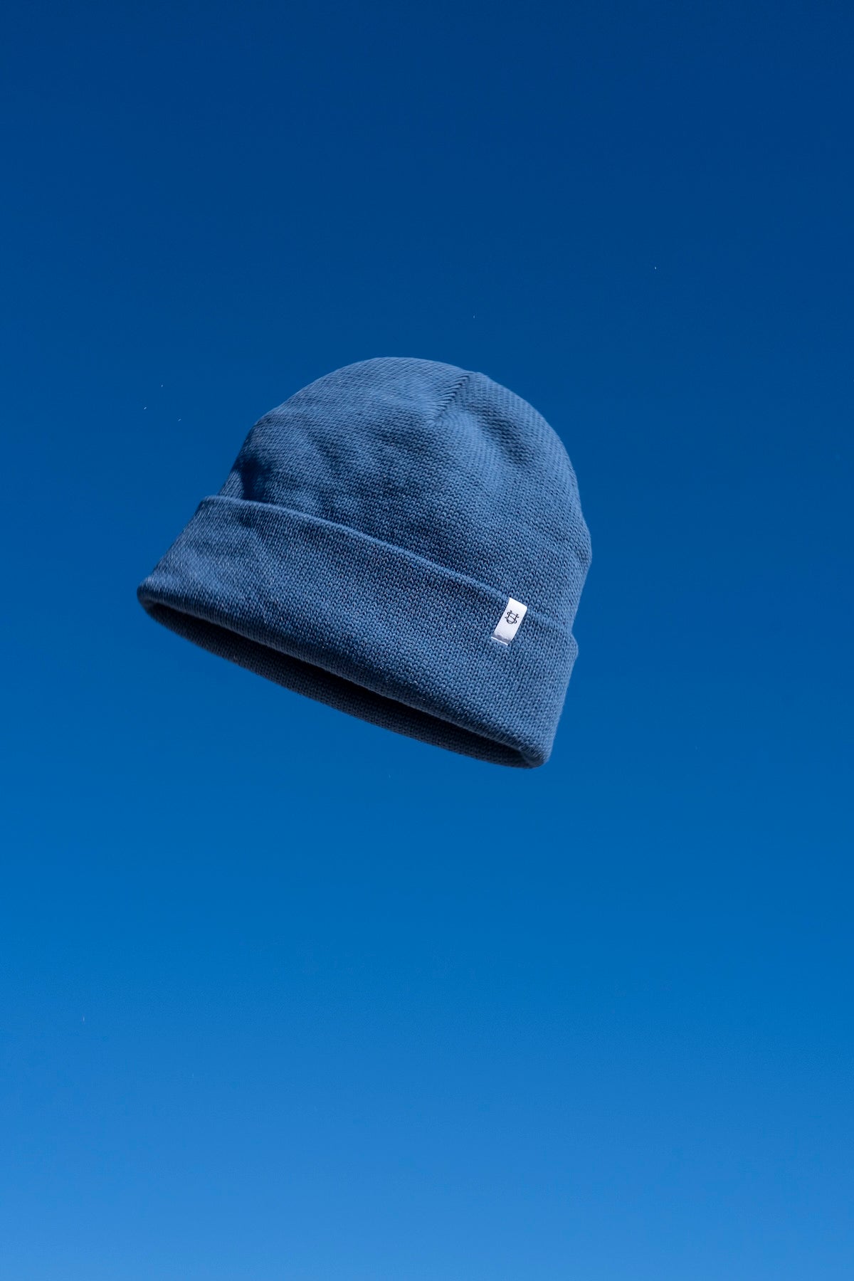 Excelsior Blue Easy Fit Upcycled Cotton Beanie - S/M and L/XL