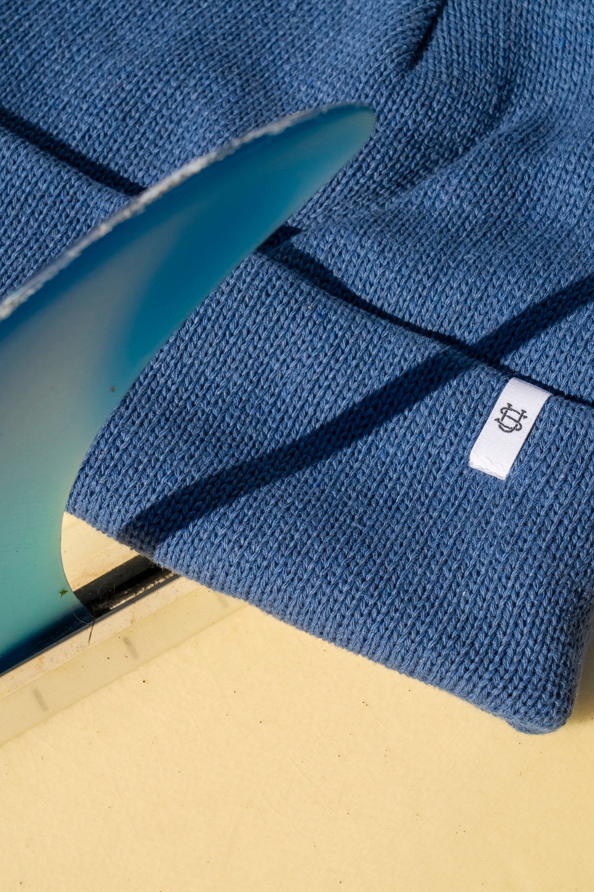 Excelsior Blue Easy Fit Upcycled Cotton Beanie - S/M and L/XL