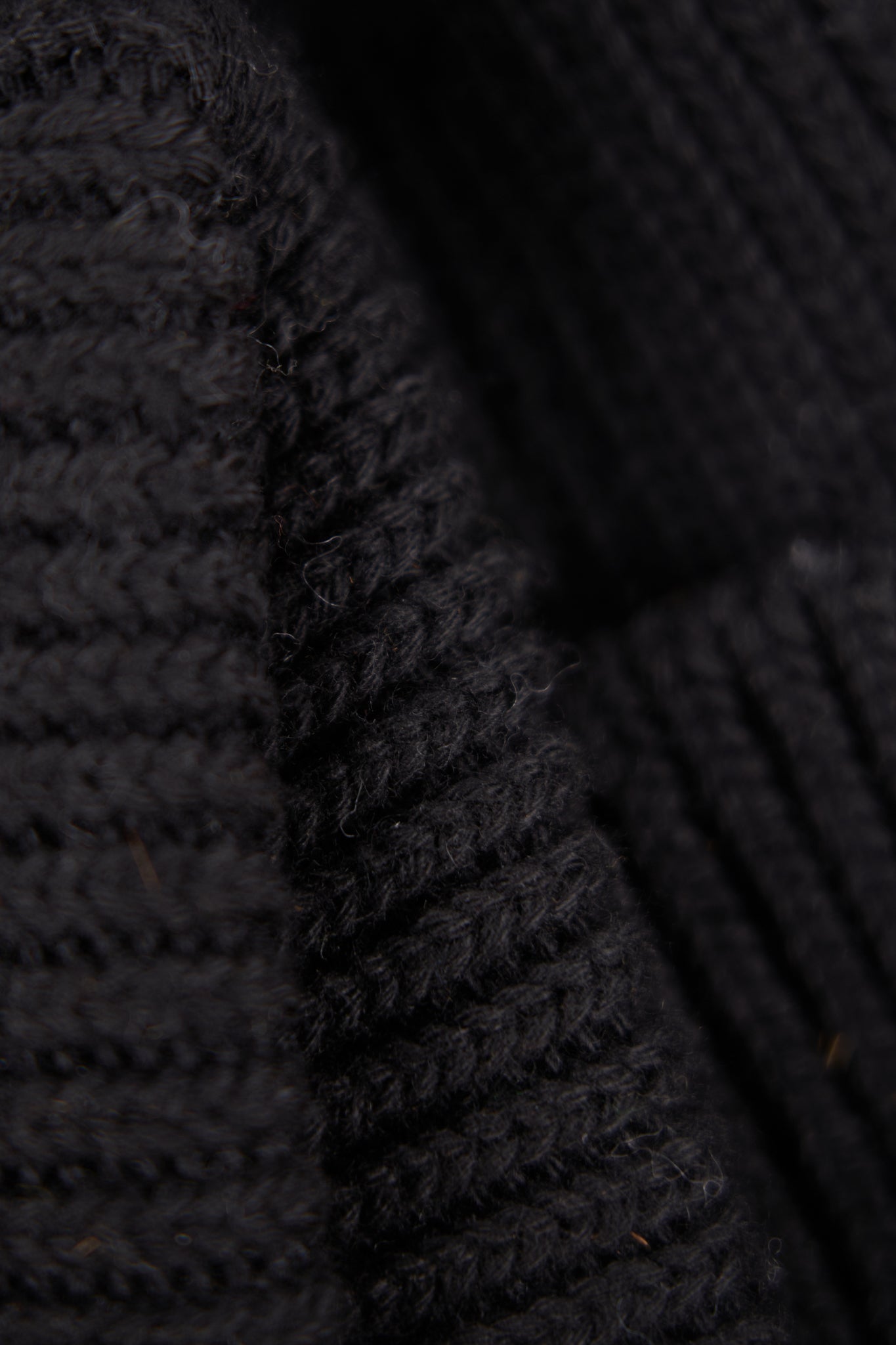 NEW Black Merino Wool and Recycled RPET "In The City" Beanie