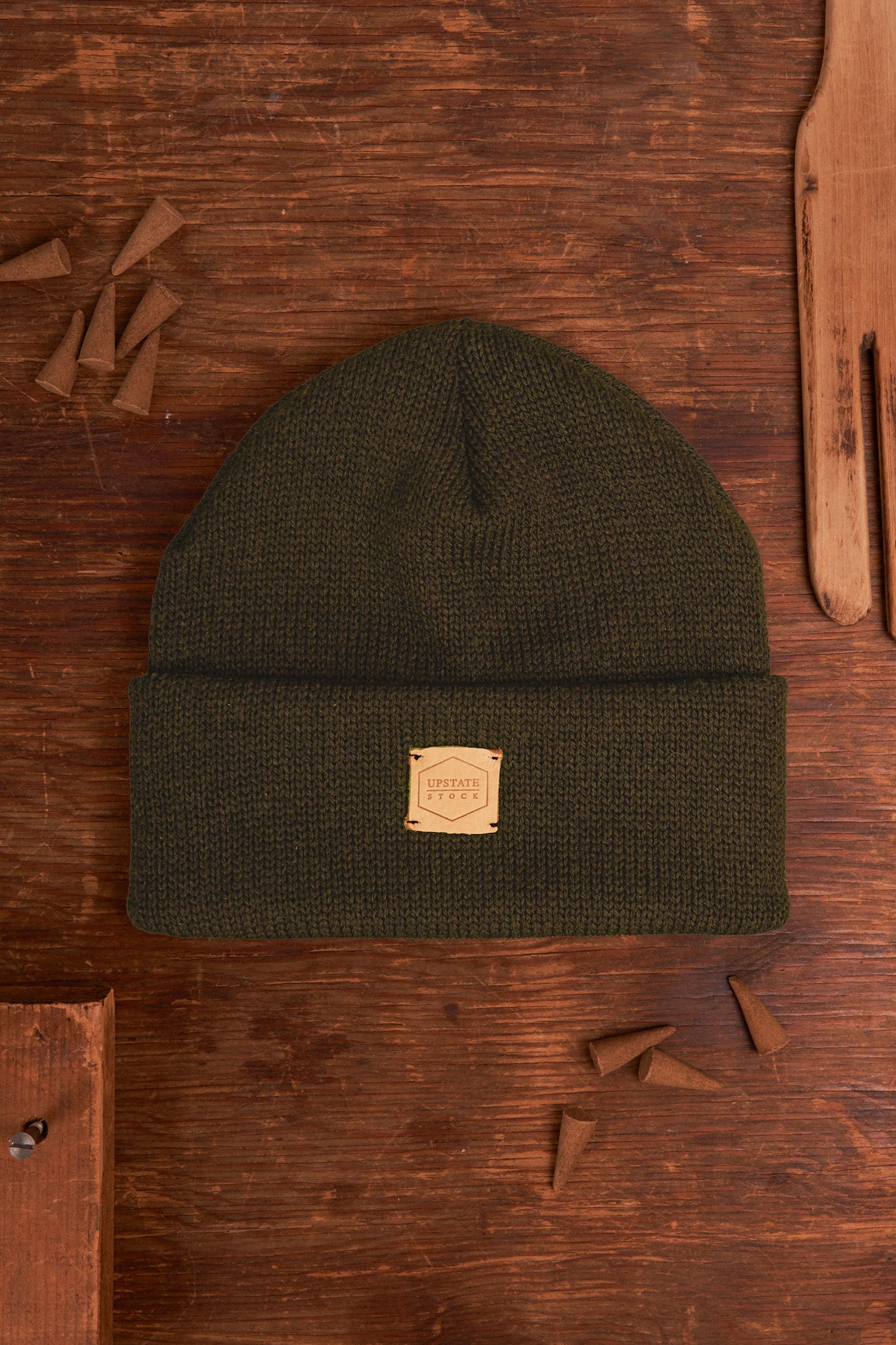 Moss Yarn Dyed Super Fine Merino Beanie