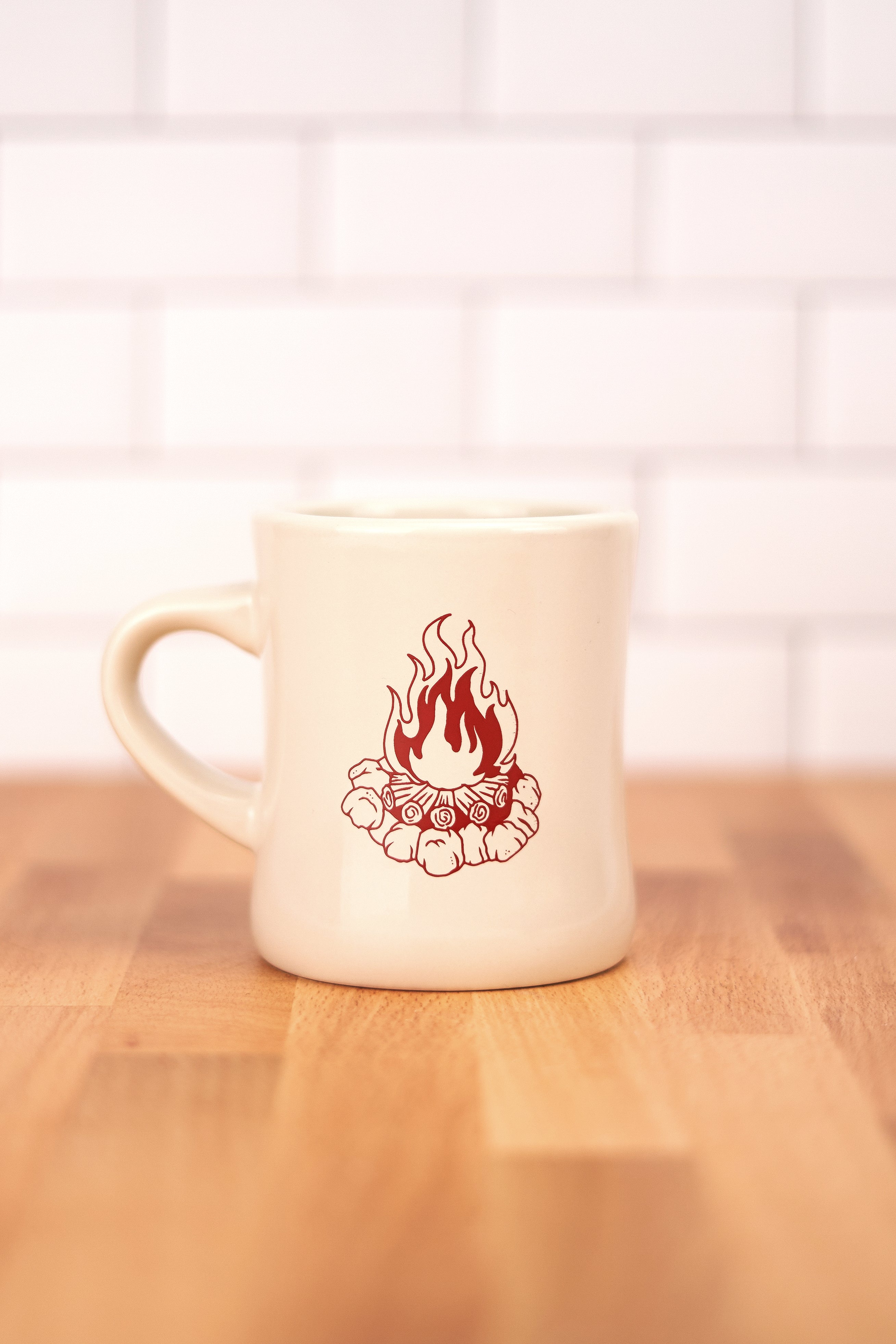 Upstate Stock x Created.co 12oz Classic Diner Mug - The Campfire Crew