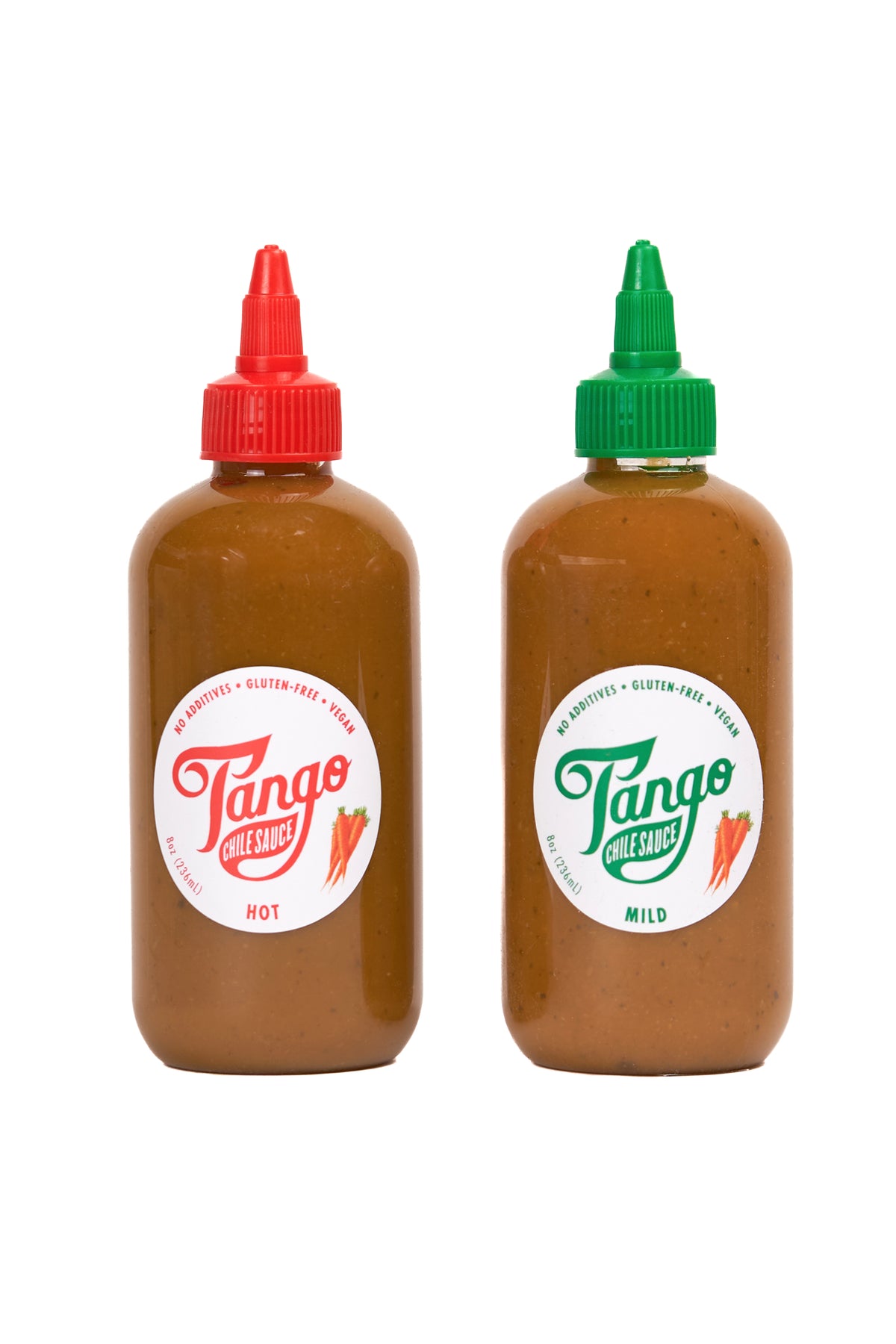 Hot Mild Carrot Hot Sauce Two Pack