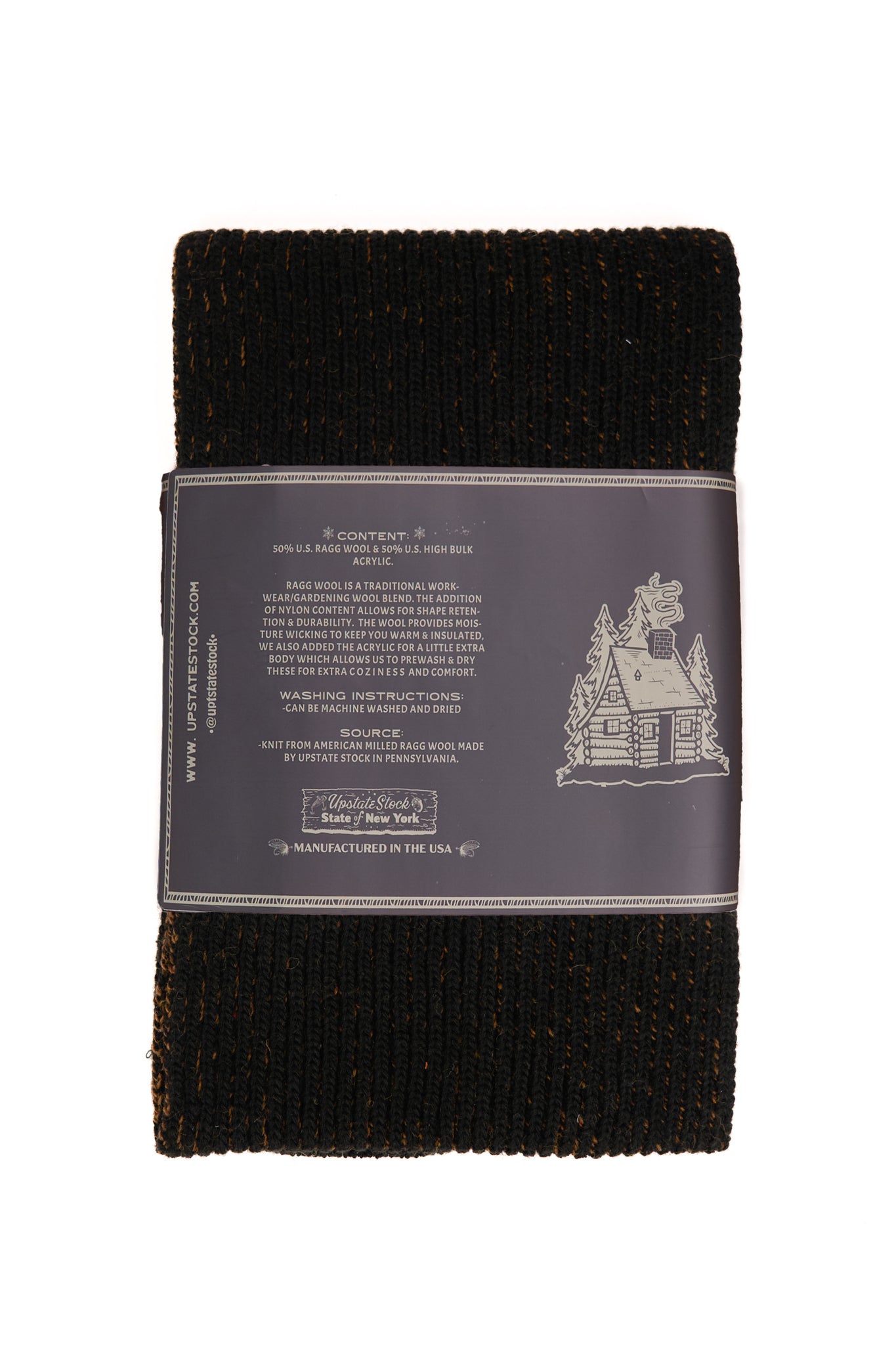 Rust Melange Ragg Wool Scarf
