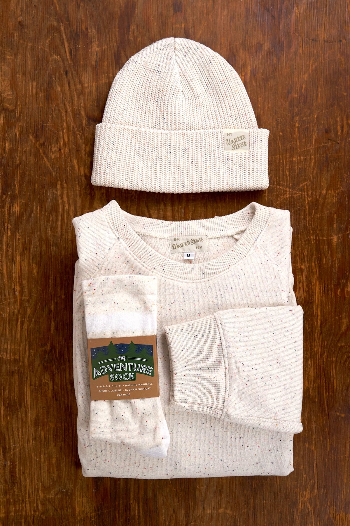 Amagansett Beach Upcycled Terry Super Fine Cotton Sweater - Confetti