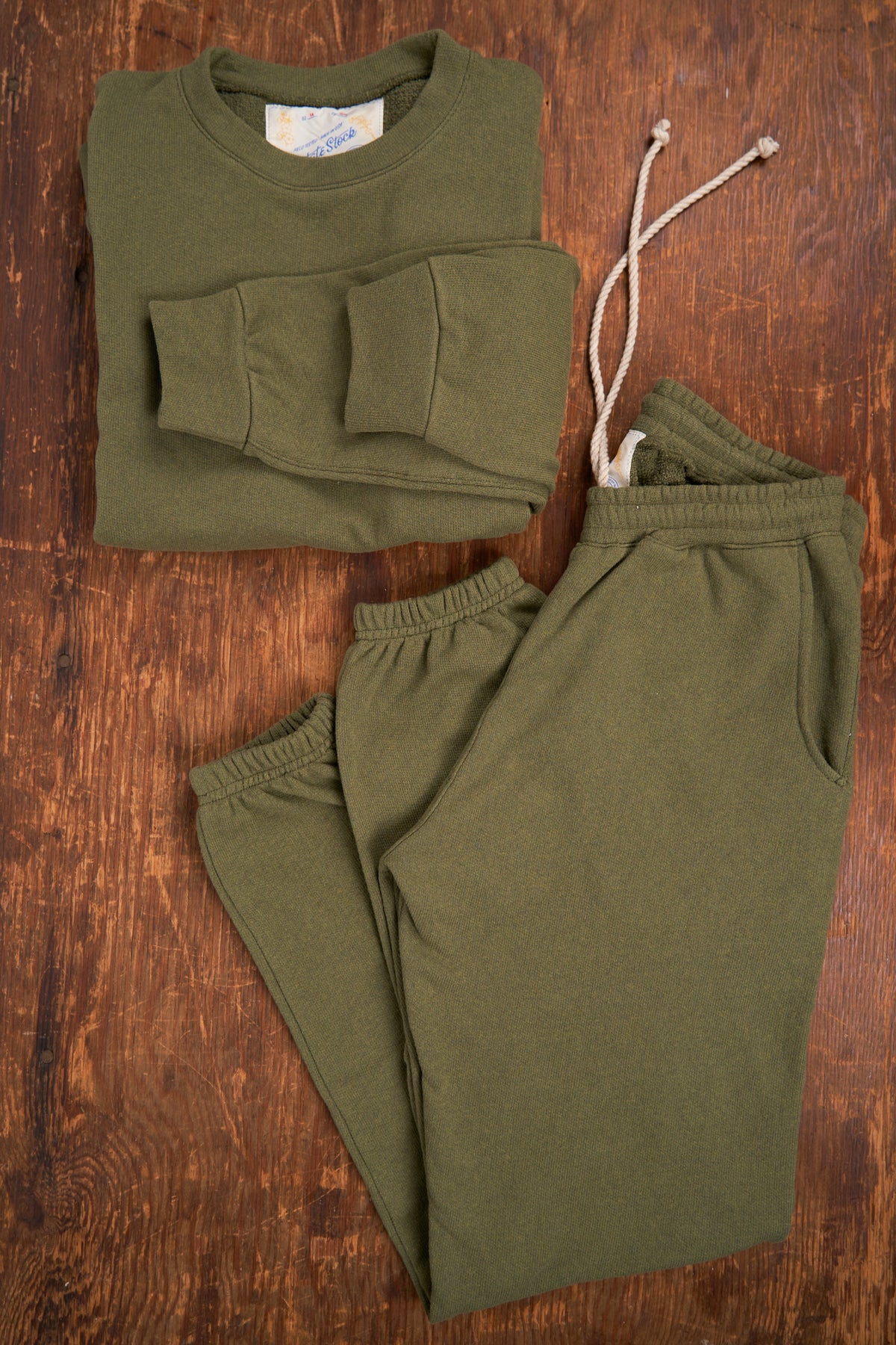The Cragsmoor Upcycled Cotton Lightweight Terry Set - Thicket Green
