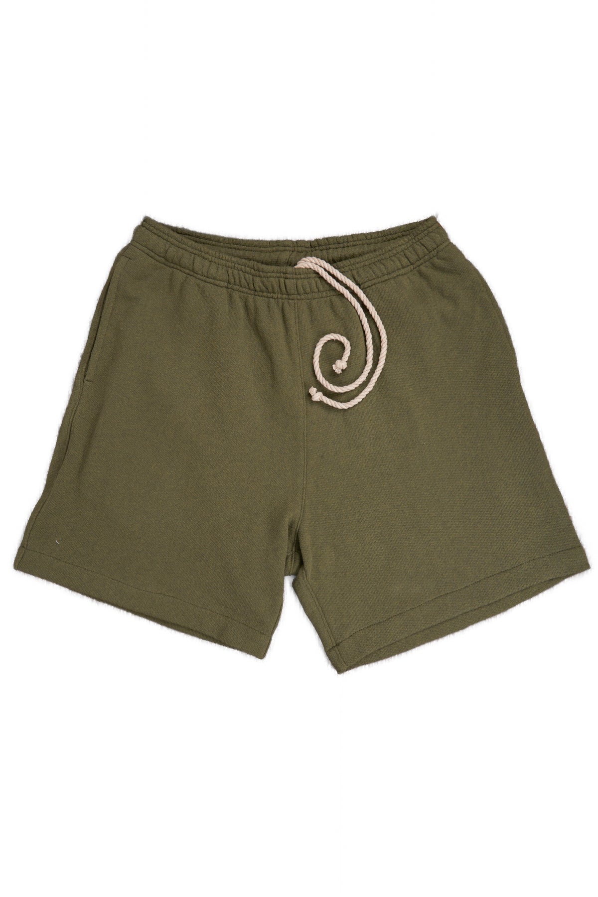 The Standard Short Upcycled Cotton Terry  - Thicket Green