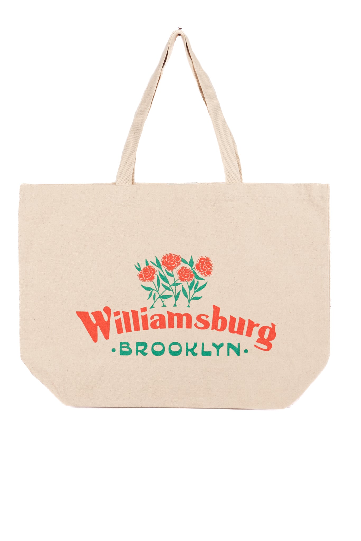 Large Tote Bag - WILLIAMSBURG FLOWERS