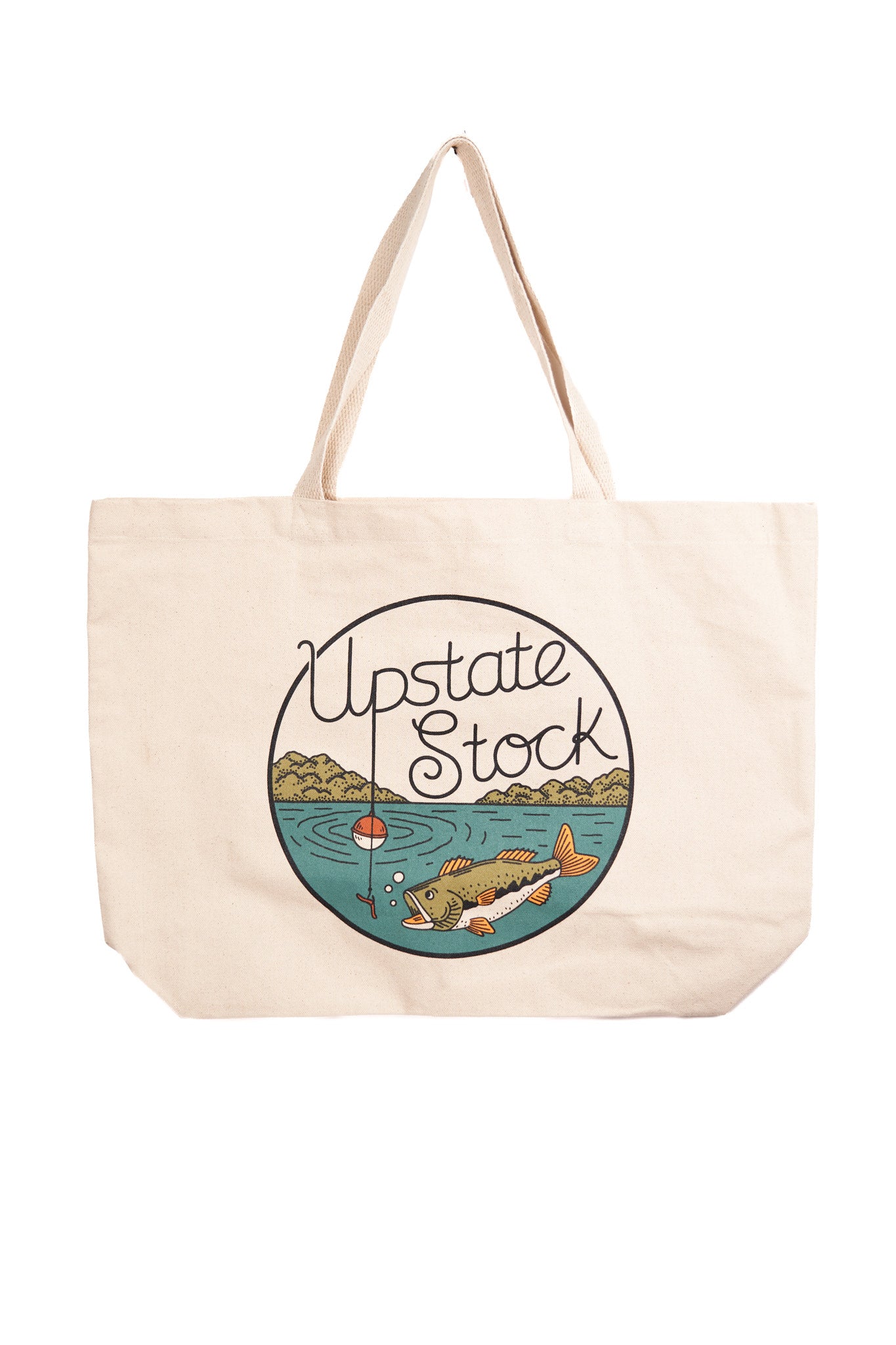 Large Tote Bag - I'd Rather be Fishin'