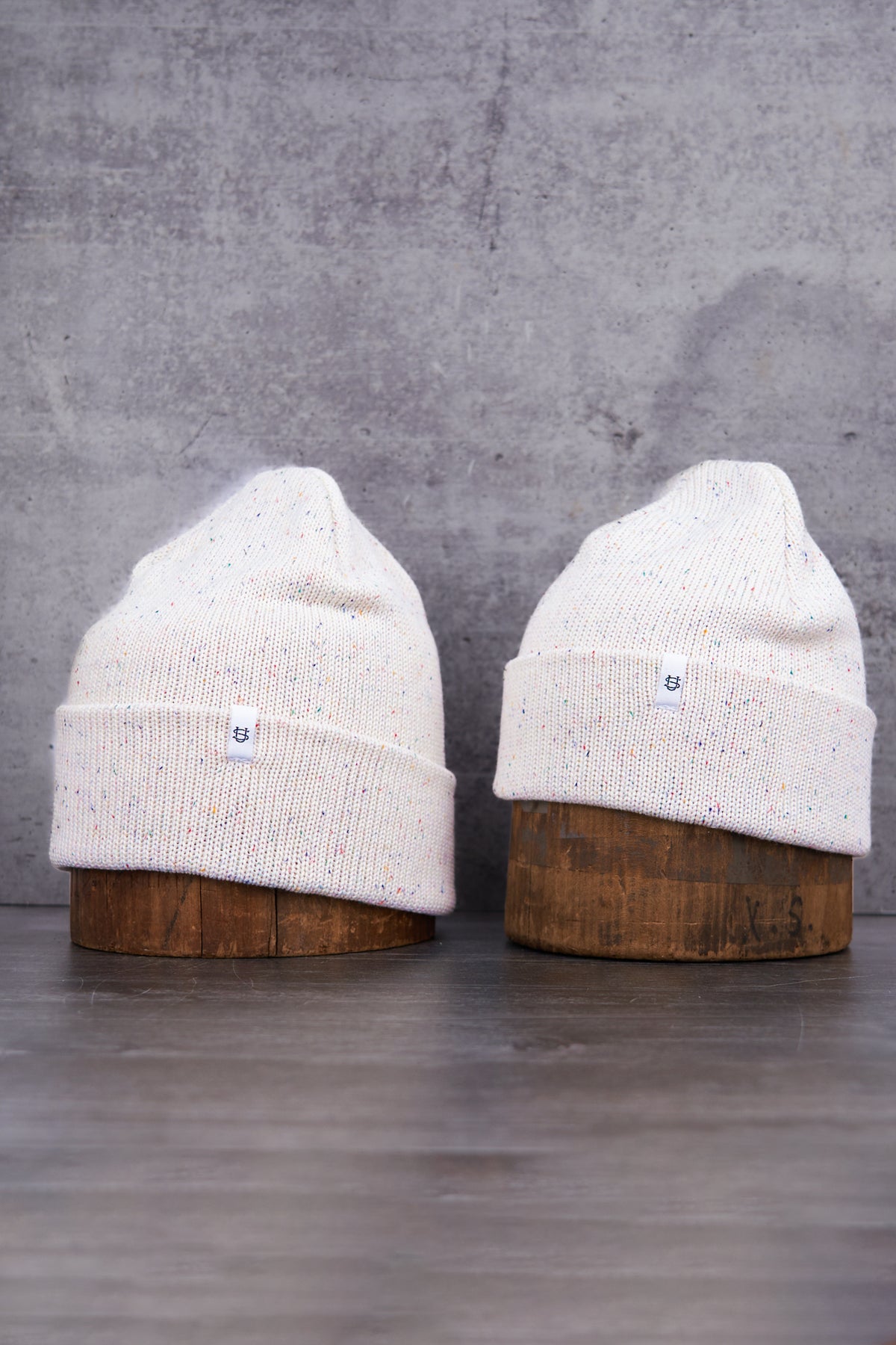 Confetti Easy Fit Fine Gauge Upcycled Cotton Beanie - S/M and L/XL